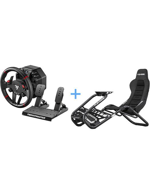 Thrustmaster T598 Direct Drive dirkalni volan & Playseat Trophy igralni stol črne barve za PC & PS5 & PS4