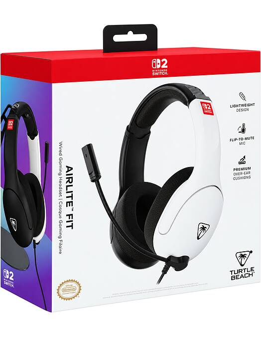 Turtle Beach Airlite Fit žične slušalke črno-bele barve za PC & Switch & PS5 & PS4 & Xbox Series & Xbox One