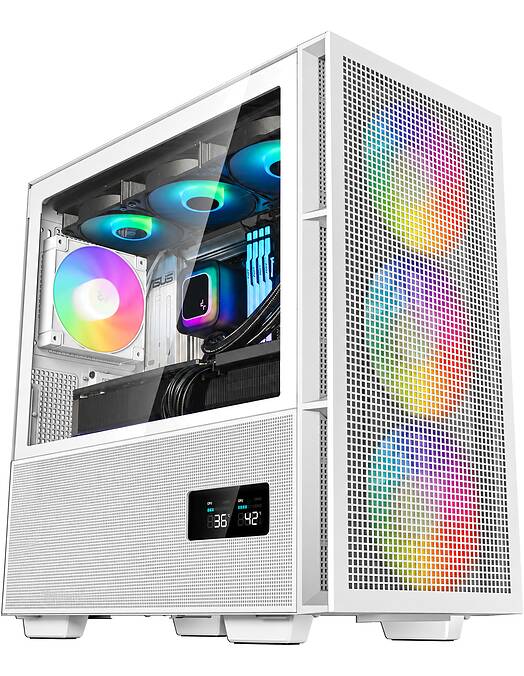 UVI Omega AM97X vodno hlajen računalnik za gamerje z Ryzen 7 9800X3D & RX 9070 XT 16GB & 2TB SSD & 64GB RAM bele barve