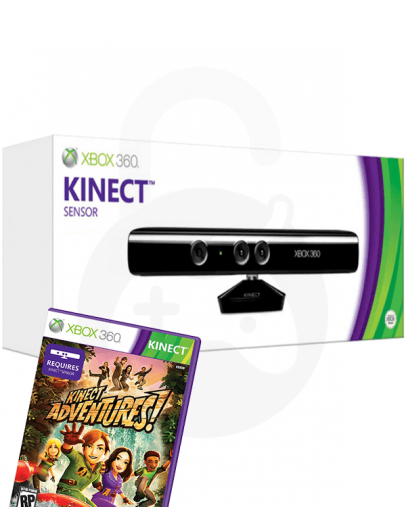 Rabljeno Xbox 360 Kinect senzor + Kinect Adventures, črn