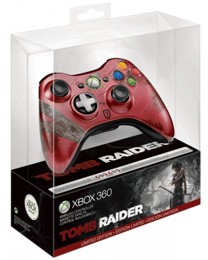 Xbox 360 brezžični kontroler CHROME Limited Edition, Tomb Raider