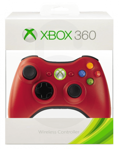 Xbox 360 brezžični kontroler (kompatibilen), rdeč