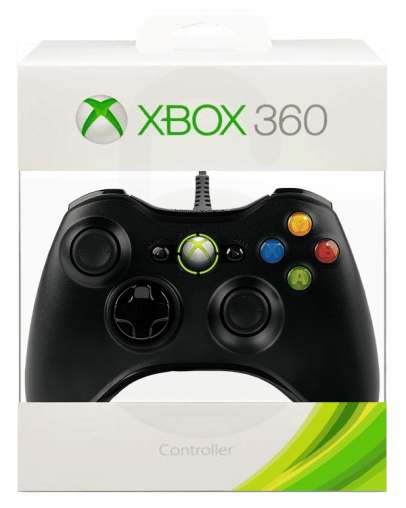 Xbox 360 žični kontroler (original), črn
