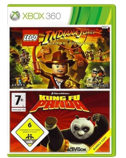 Lego Indiana Jones The Original Adventures + Kung Fu Panda (XBOX 360) - rabljeno