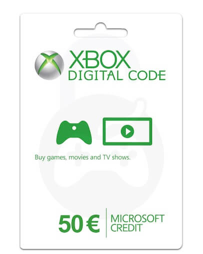 Microsoft Xbox predplačniška kartica 50 EUR (Xbox Live Gift Card)