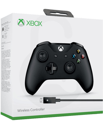 Xbox One brezžični kontroler + USB kabel za PC, črn Xbox One brezžični kontroler + USB kabel za PC, črn
