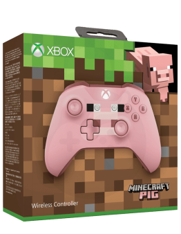 Obnovljen Xbox One S Brezžični Kontroler Minecraft Pig Limited Edition + 2 leti garancije