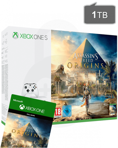 Xbox One S (slim) 1TB + Assassins Creed Origins