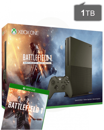 Xbox One S (slim) 1TB - Battlefield 1 Limited Edition