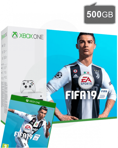 Xbox One S (slim) 500GB + FIFA 19