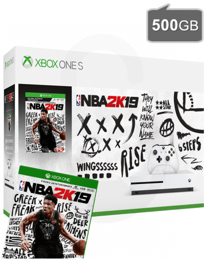 Xbox One S (slim) 500GB + NBA 2K19