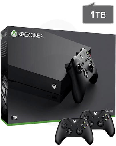 Xbox One X 1TB + 2x kontroler + Gamepass + Xbox Live