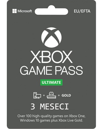 Xbox Game Pass Ultimate 3 mesece (XBOX ONE | XBOX SERIES | PC)