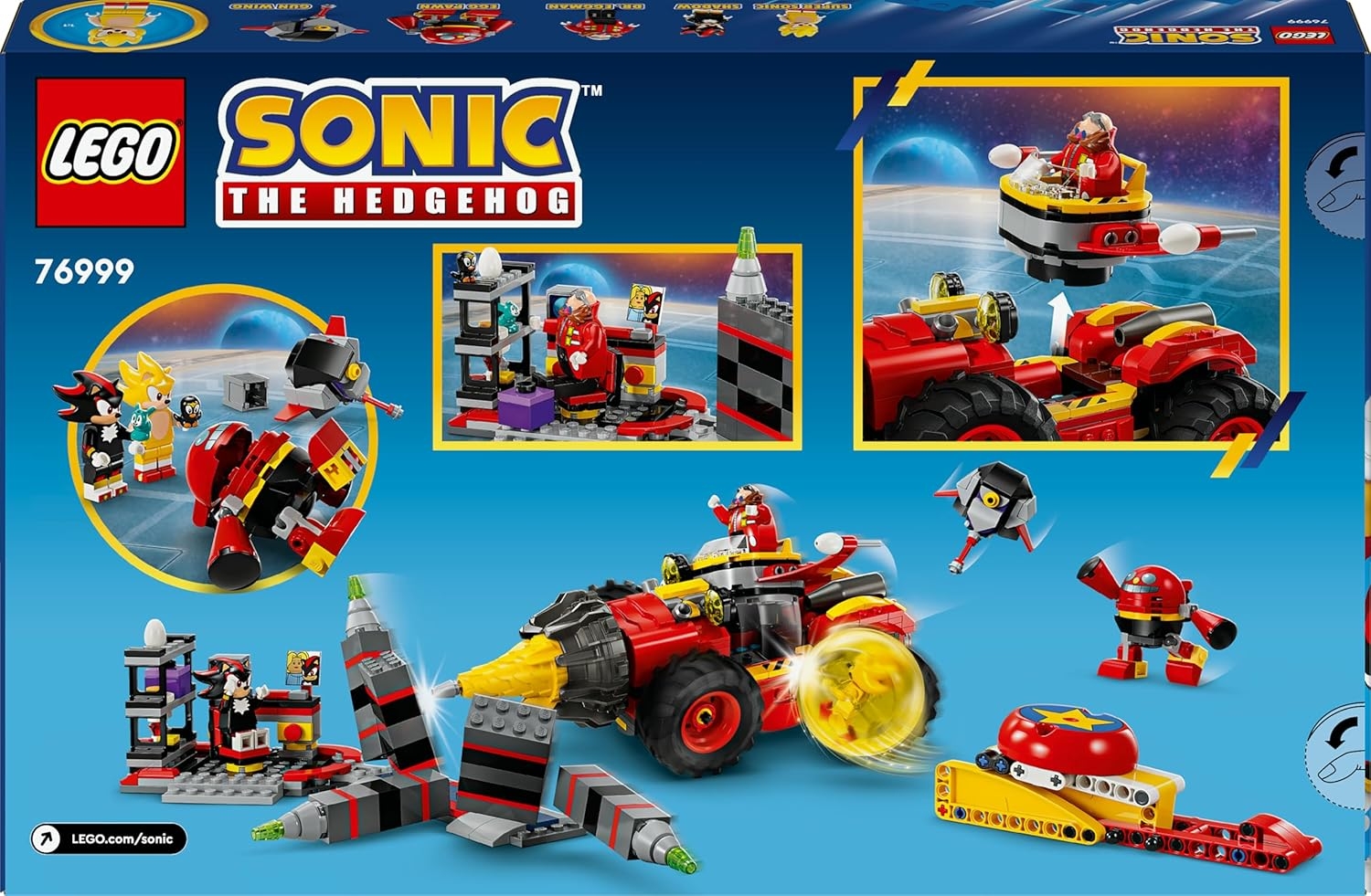 LEGO Sonic the Hedgehog Super Sonic proti Egg Drillsterju številka 76999 LEGO Sonic the Hedgehog Super Sonic proti Egg Drillsterju številka 76999