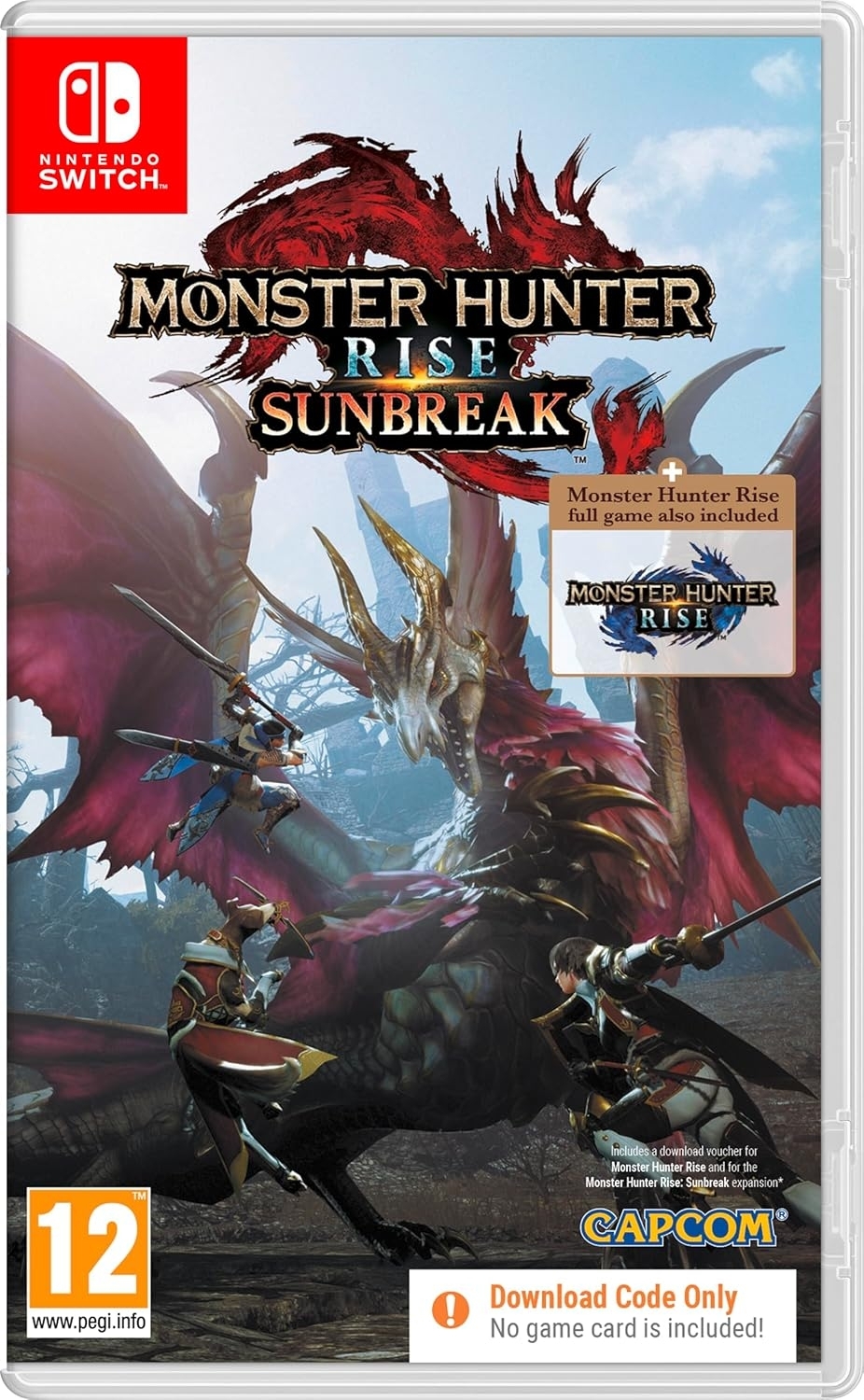 Monster Hunter Rise Sunbreak - koda v škatlici (SWITCH) Monster Hunter Rise Sunbreak - koda v škatlici (SWITCH)