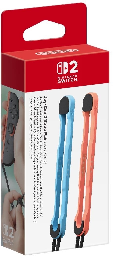 Nintendo Switch 2 dva Joy-Con zapestna traka modro-rdeče barve Nintendo Switch 2 dva Joy-Con zapestna traka modro-rdeče barve