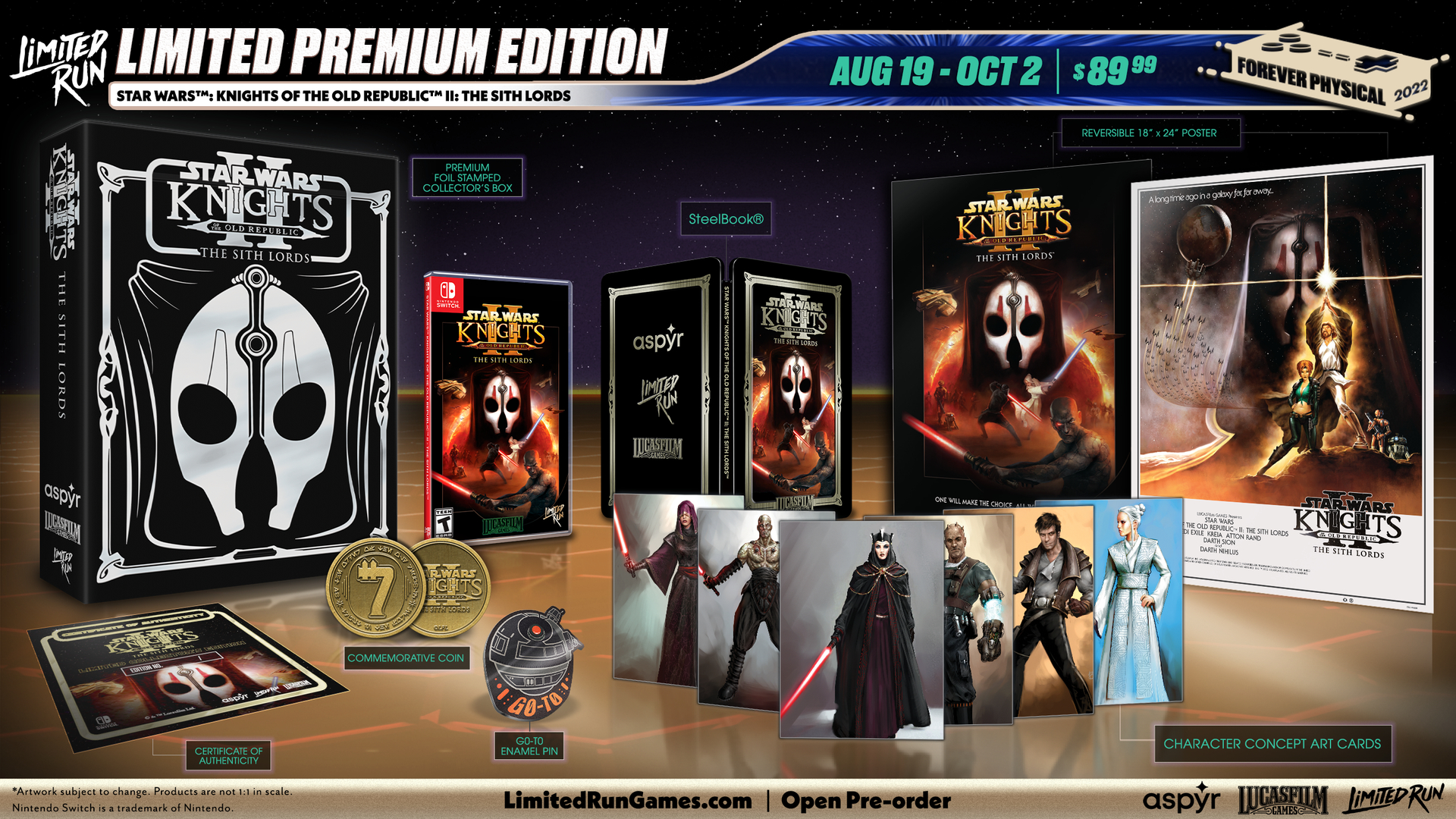 Star Wars Knights of the Old Republic 2 The Sith Lords Premium Edition - Limited Run (SWITCH) Star Wars Knights of the Old Republic 2 The Sith Lords Premium Edition - Limited Run (SWITCH)