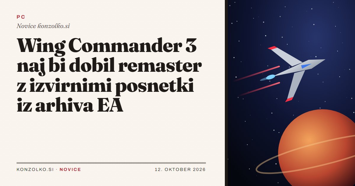 Wing Commander 3 naj bi dobil remaster z izvirnimi posnetki iz arhiva EA