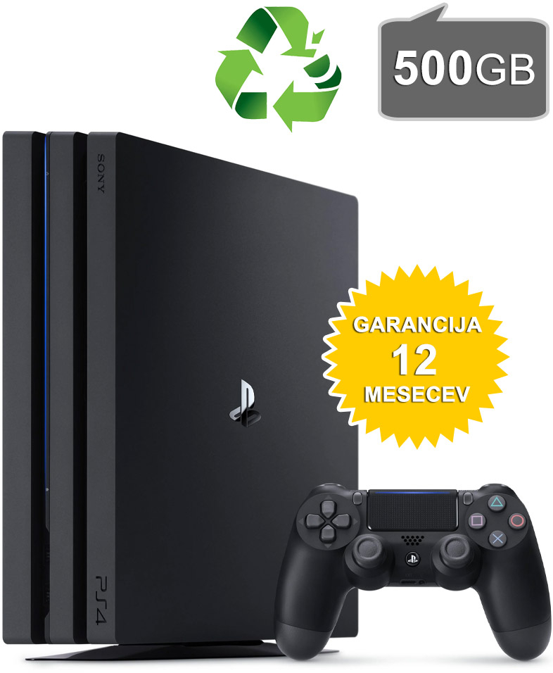 Obnovljen PlayStation 4 PRO 500GB + 2 leti garancije Obnovljen PlayStation 4 PRO 500GB + 2 leti garancije