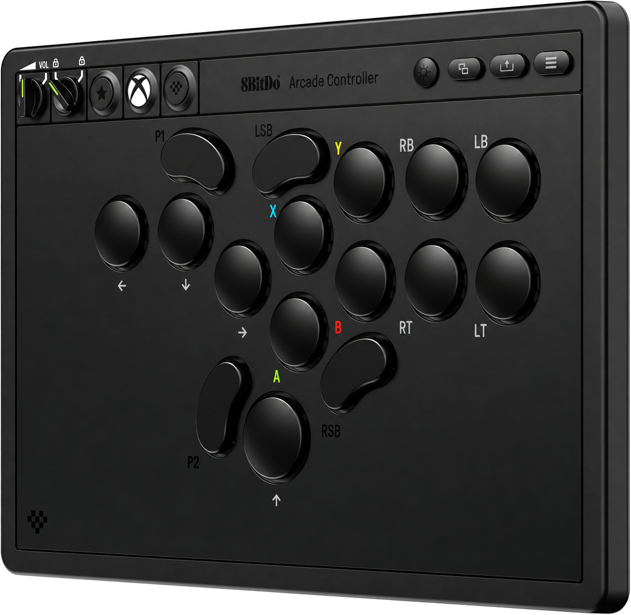 8BitDo Arcade Stick igralna palica za Xbox in PC črne barve 8BitDo Arcade Stick igralna palica za Xbox in PC črne barve