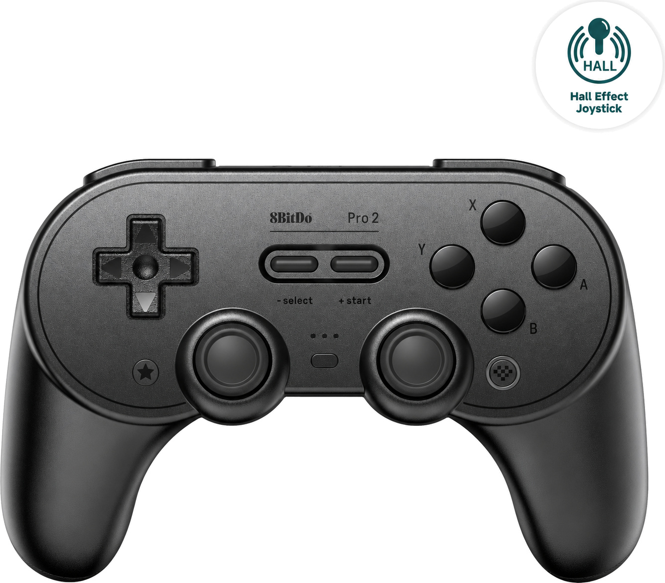 8BitDo Pro 2 brezžični igralni plošček s Hall Effect palicami črne barve 8BitDo Pro 2 brezžični igralni plošček s Hall Effect palicami črne barve
