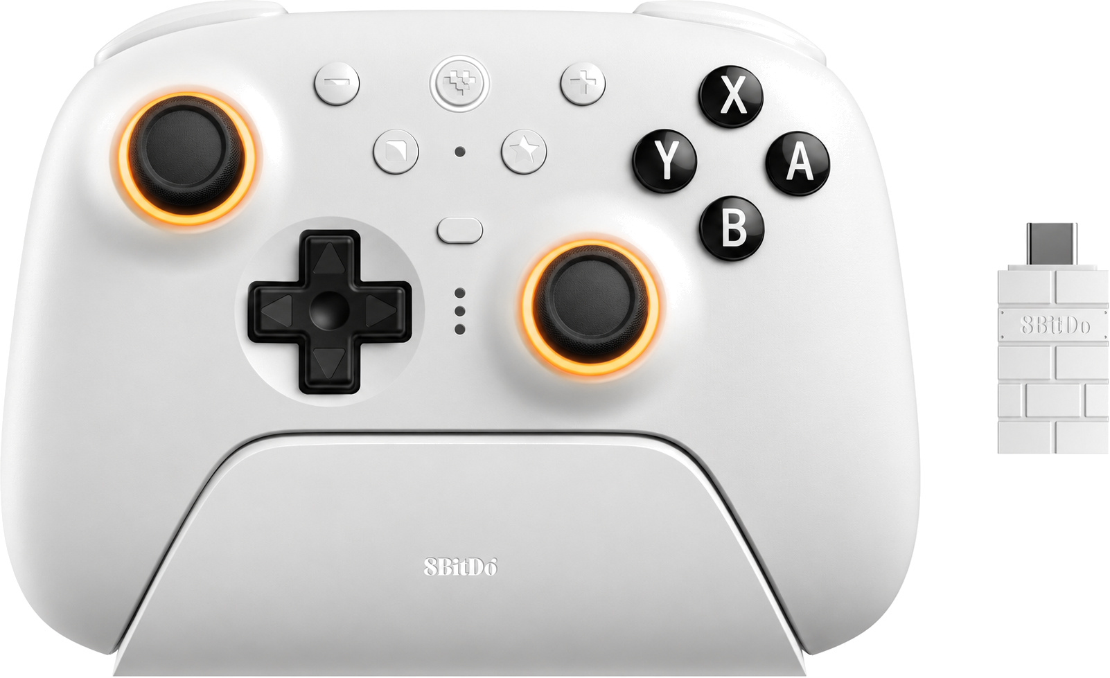 8BitDo Ultimate 2 brezžični Bluetooth igralni plošček bele barve 8BitDo Ultimate 2 brezžični Bluetooth igralni plošček bele barve