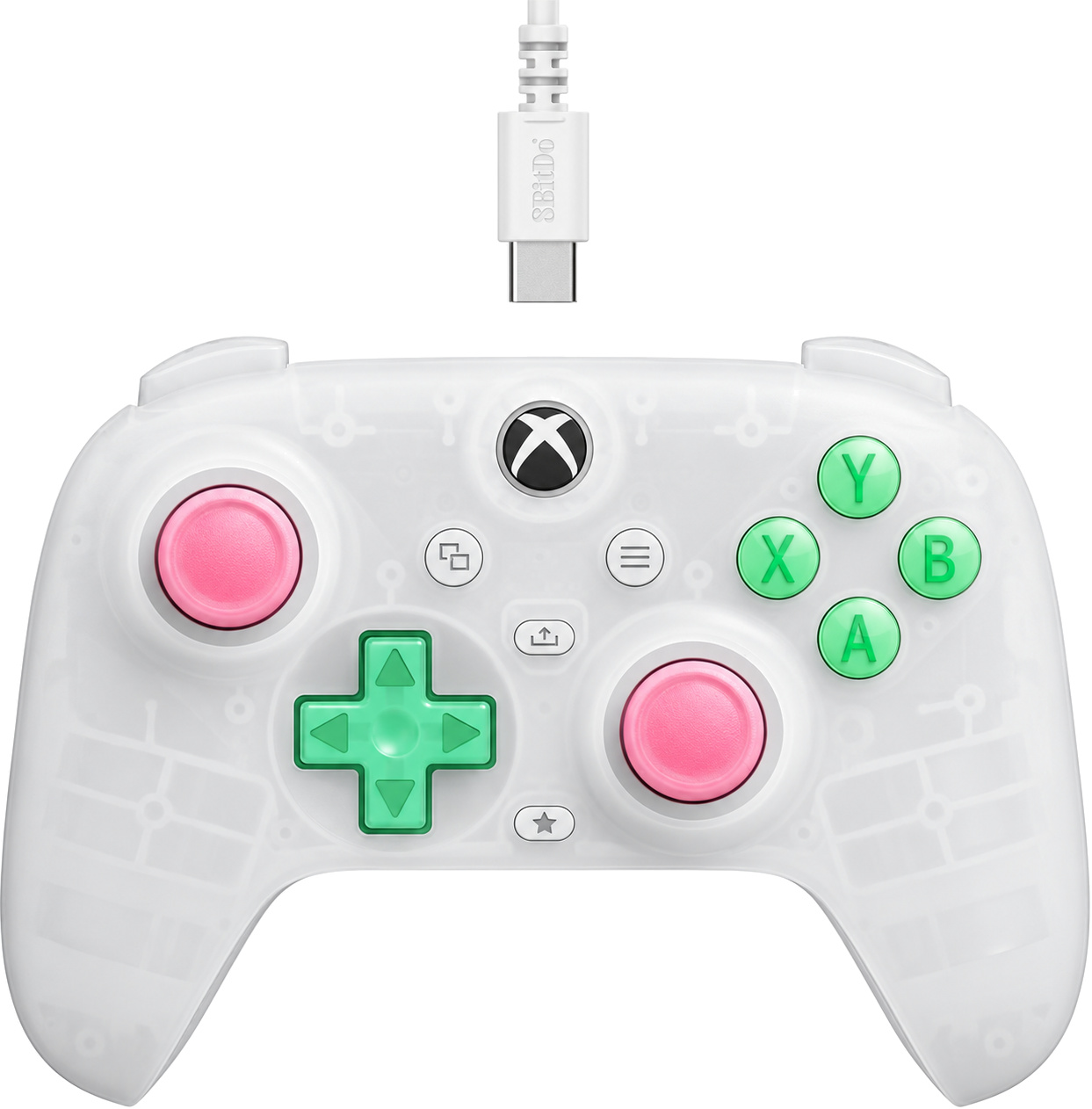 8BitDo Ultimate C žični igralni plošček za Xbox bele barve 8BitDo Ultimate C žični igralni plošček za Xbox bele barve