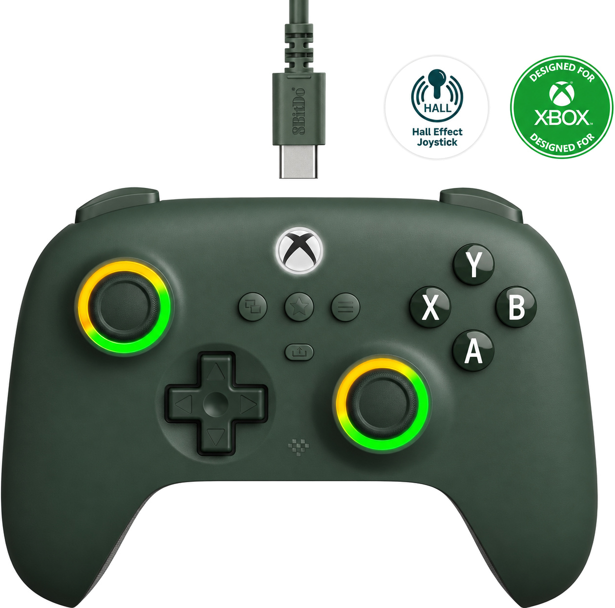 8BitDo Ultimate igralni plošček za Xbox s tremi načini povezovanja temno zelene barve 8BitDo Ultimate igralni plošček za Xbox s tremi načini povezovanja temno zelene barve