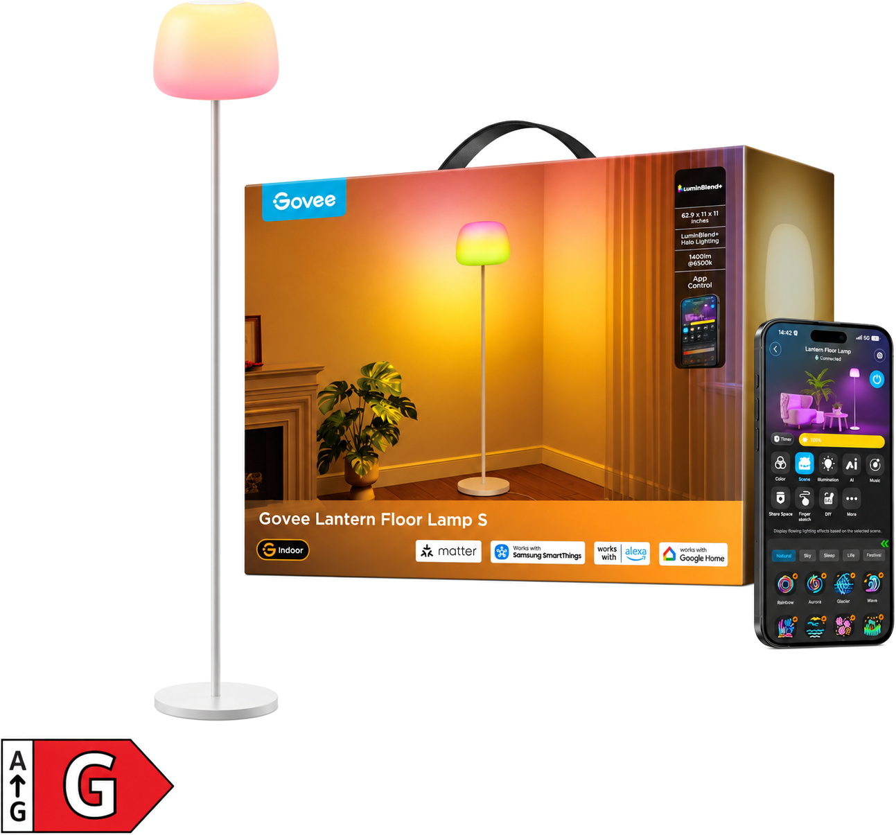 Govee Lantern Floor Lamp S pametna talna svetilka Govee Lantern Floor Lamp S pametna talna svetilka