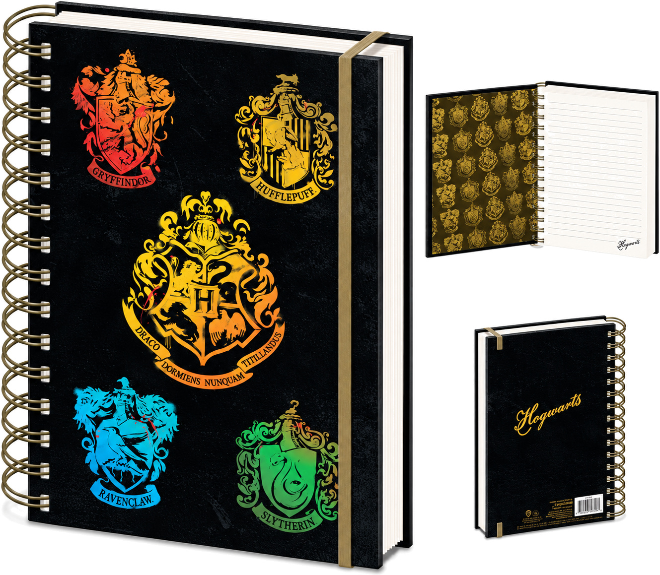 Harry Potter Colourful Crest Dark premium A5 beležka Pyramid Harry Potter Colourful Crest Dark premium A5 beležka Pyramid