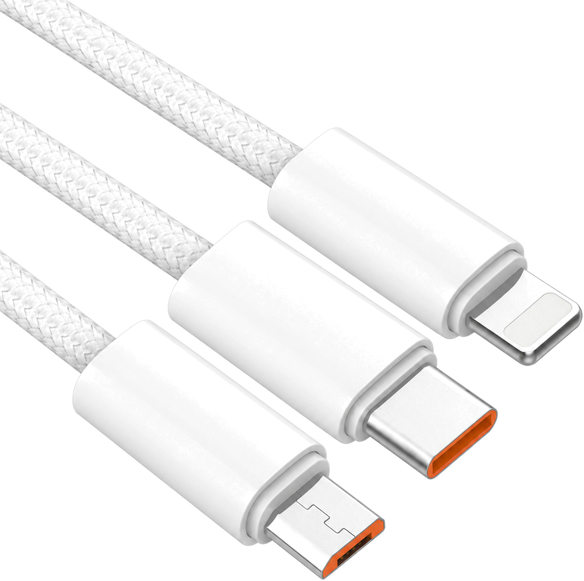 LDNIO LS901 pleten USB v Micro USB kabel bele barve dolžine 1 m LDNIO LS901 pleten USB v Micro USB kabel bele barve dolžine 1 m
