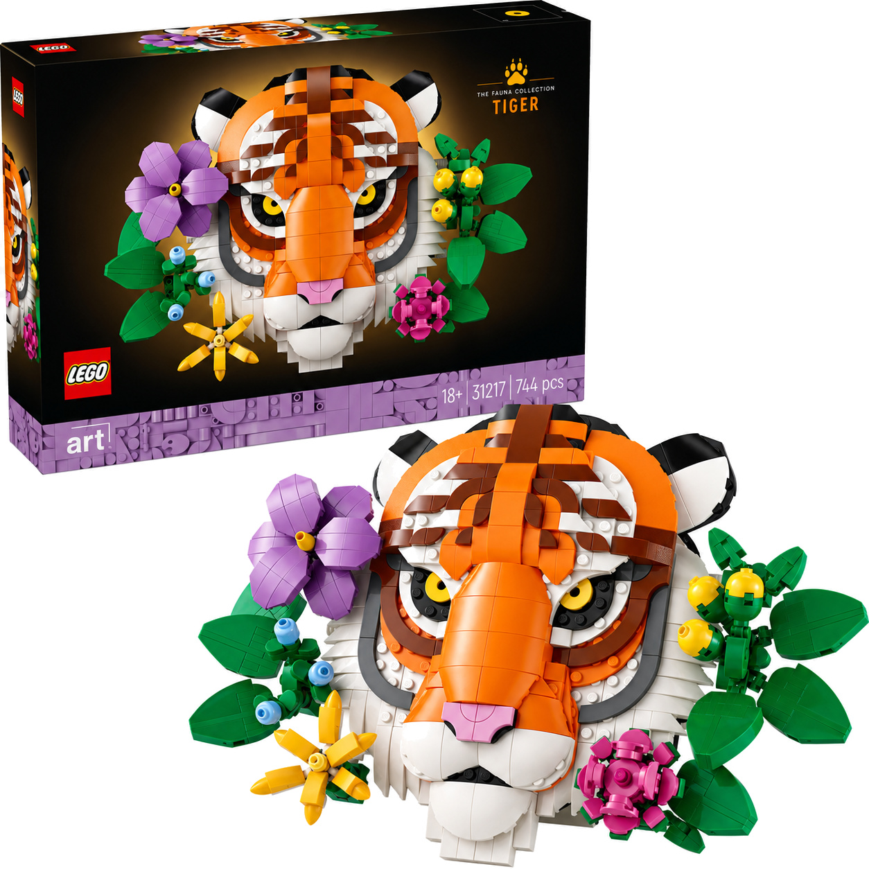 LEGO Art The Fauna Collection Tiger številka 31217 LEGO Art The Fauna Collection Tiger številka 31217