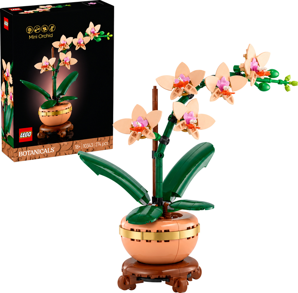 LEGO Botanicals Mini Orchid številka 10343 LEGO Botanicals Mini Orchid številka 10343
