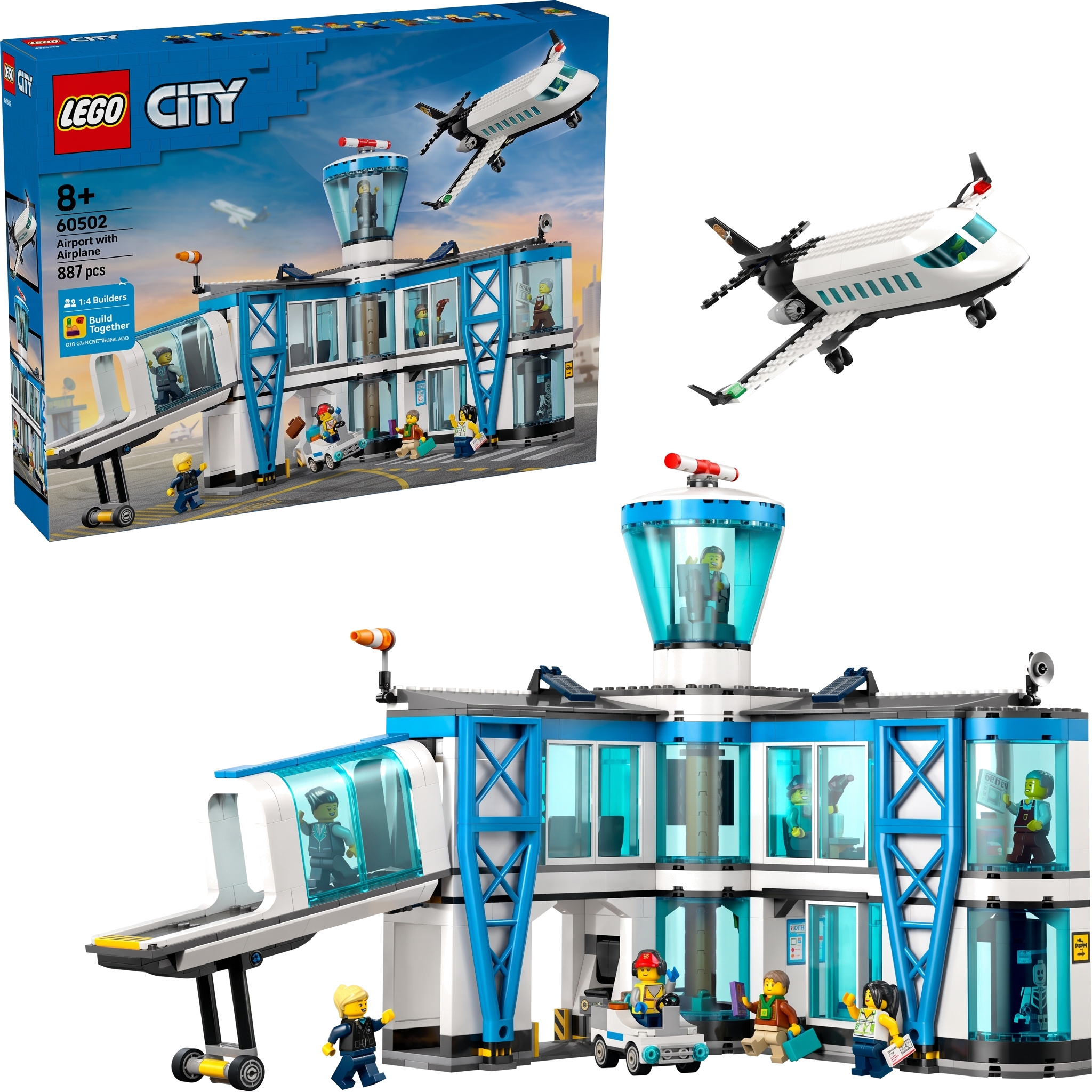 LEGO City Airport with Airplane številka 60502 LEGO City Airport with Airplane številka 60502
