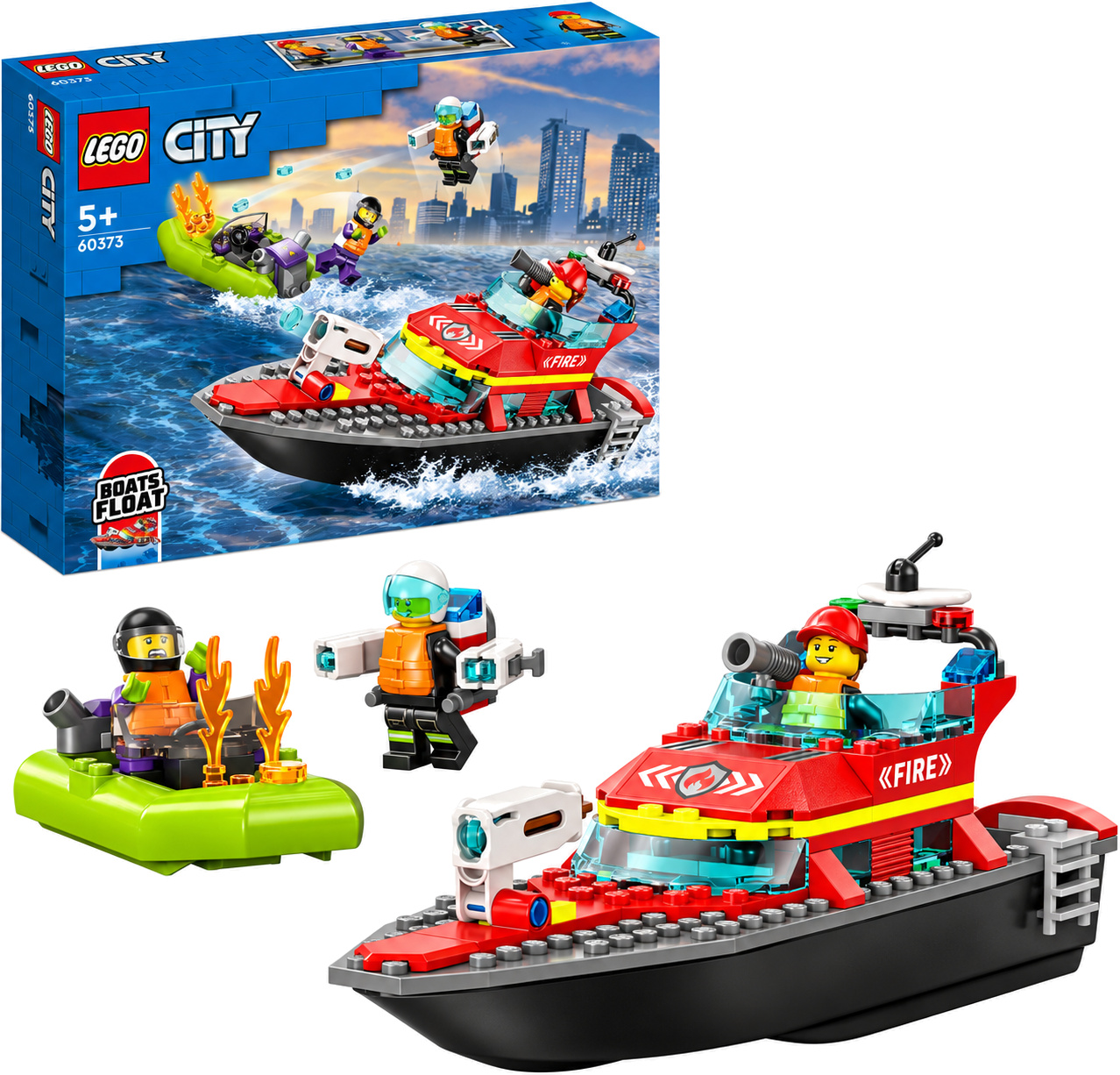 LEGO City Fire Rescue Boat številka 60373 LEGO City Fire Rescue Boat številka 60373