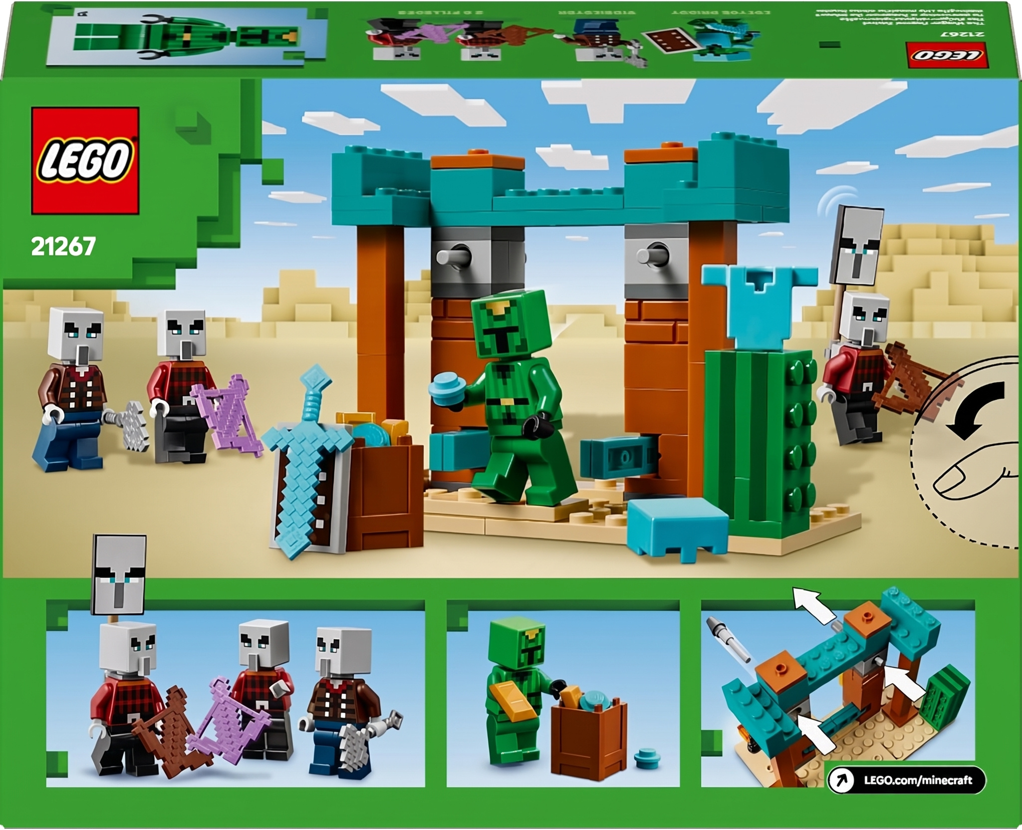 LEGO Minecraft Illagerjeva puščavska patrulja številka 21267 LEGO Minecraft Illagerjeva puščavska patrulja številka 21267