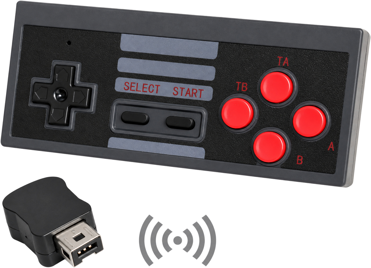 Nintendo NES brezžični kontroler črne barve Nintendo NES brezžični kontroler črne barve