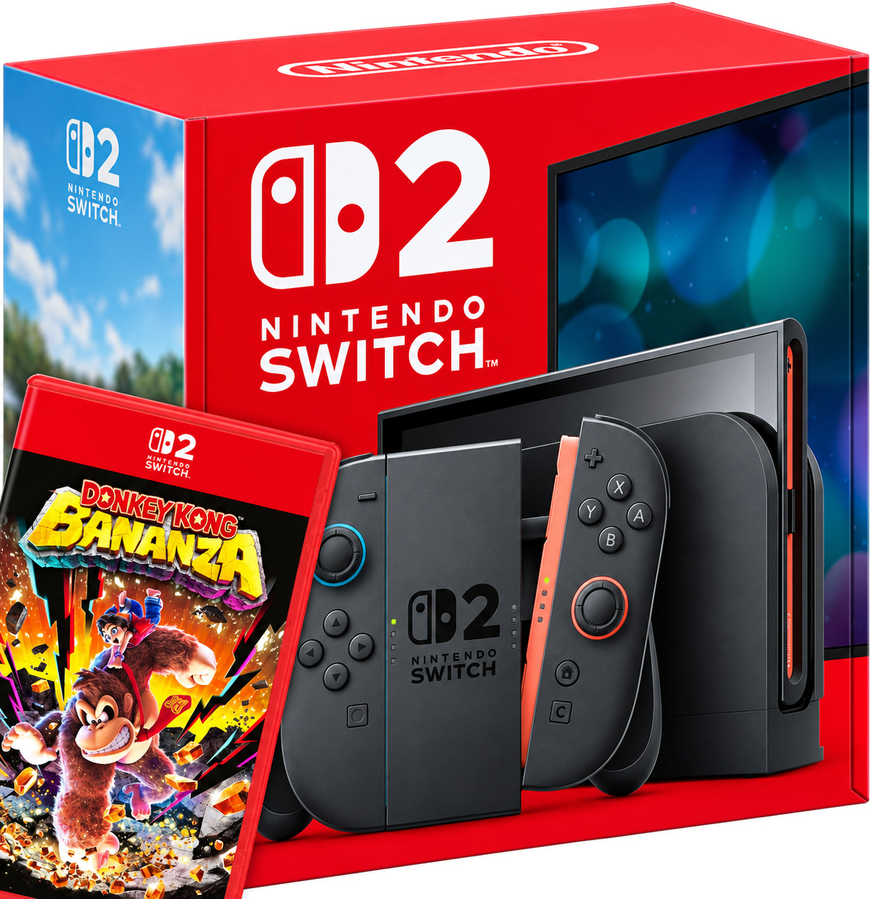 Nintendo Switch 2 s fizično igro Donkey Kong Bananza Nintendo Switch 2 s fizično igro Donkey Kong Bananza