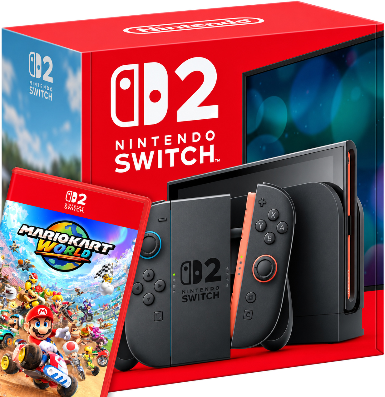 Nintendo Switch 2 s fizično igro Mario Kart World Nintendo Switch 2 s fizično igro Mario Kart World
