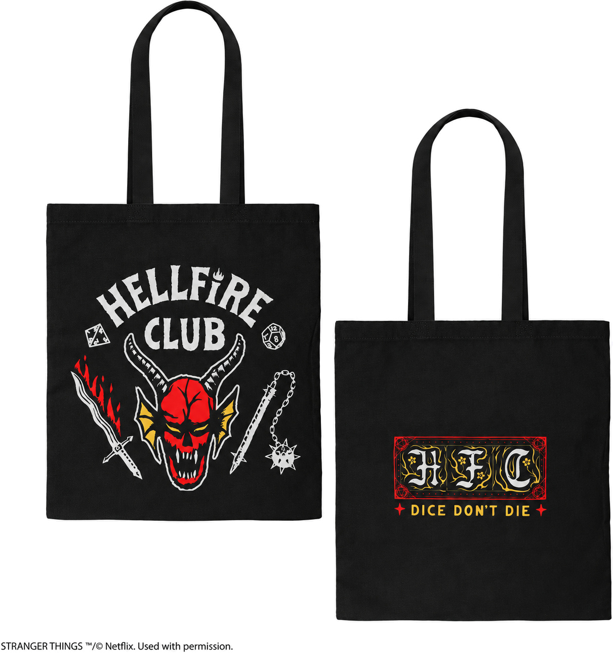 Stranger Things Hellfire Club platnena torba Cinereplicas Stranger Things Hellfire Club platnena torba Cinereplicas