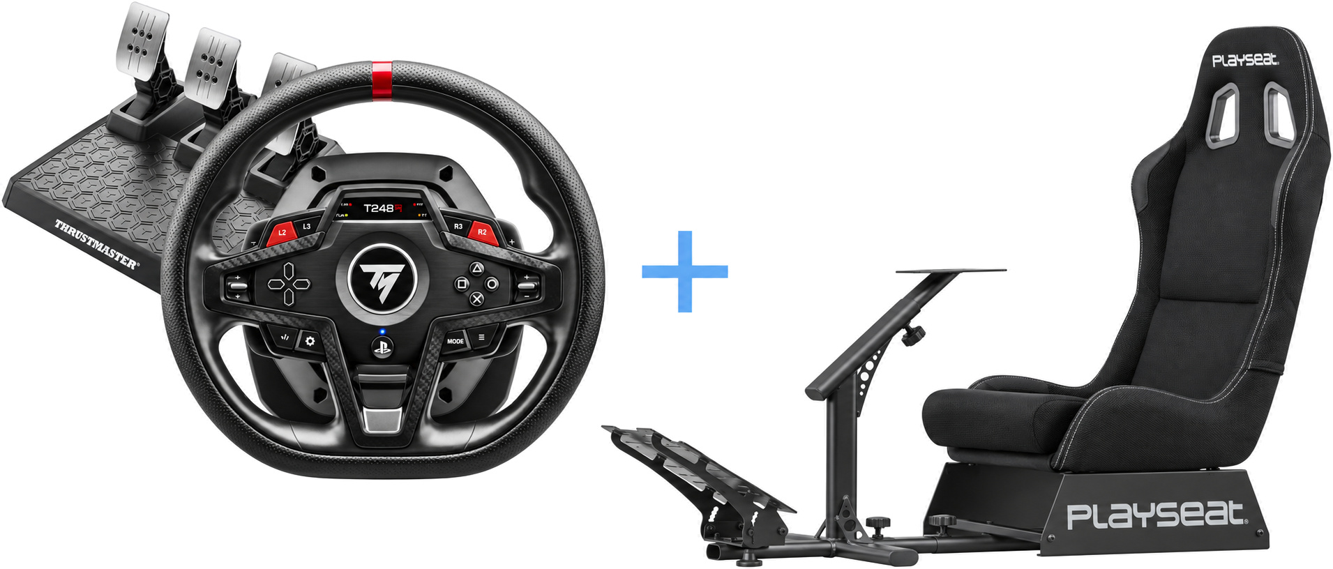 Thrustmaster T248-R dirkalni volan & Playseat Evolution Actifit igralni stol za PC & PS5 & PS4 Thrustmaster T248-R dirkalni volan & Playseat Evolution Actifit igralni stol za PC & PS5 & PS4