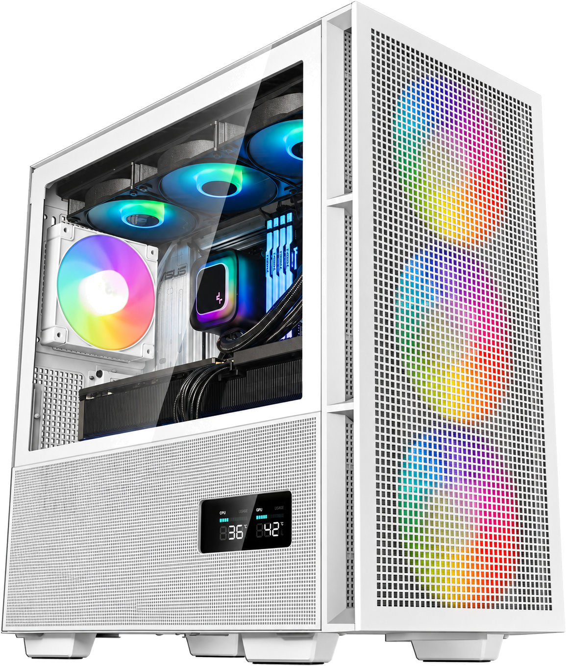 UVI Omega NV57TX vodno hlajen računalnik Ryzen 7 9800X3D & RTX 5070 TI 16GB & 2TB SSD & 64GB RAM bele barve UVI Omega NV57TX vodno hlajen računalnik Ryzen 7 9800X3D & RTX 5070 TI 16GB & 2TB SSD & 64GB RAM bele barve