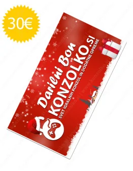 Konzolko darilna kartica za 30 EUR