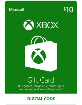 Microsoft darilna kartica za 10 USD za Xbox in računalnik