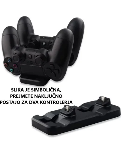 Rabljena PS4 DualShock 4 polnilna postaja za dva kontrolerja + 2 leti garancije