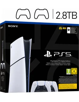 Sony PlayStation 5 2.8TB Digital z dvema kontrolerjema