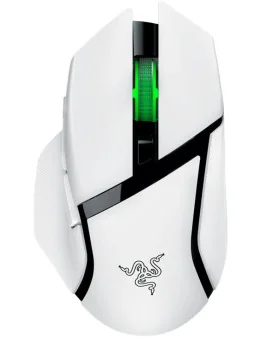 Razer Basilisk V3 X HyperSpeed brezžična miška bele barve