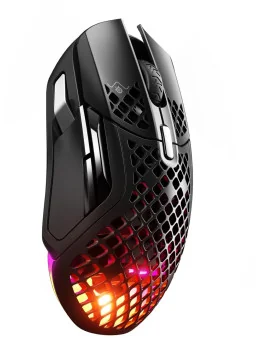 SteelSeries Aerox 5 brezžična RGB igralna miška črne barve