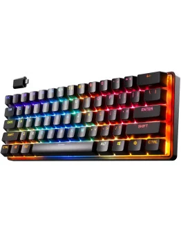 SteelSeries Apex Pro Mini brezžična mehanska igralna tipkovnica črne barve z UK postavitvijo QWERTY