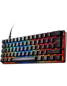 SteelSeries Apex Pro Mini Gen 3 žična igralna tipkovnica črne barve z magnetnimi stikali in UK postavitvijo QWERTY